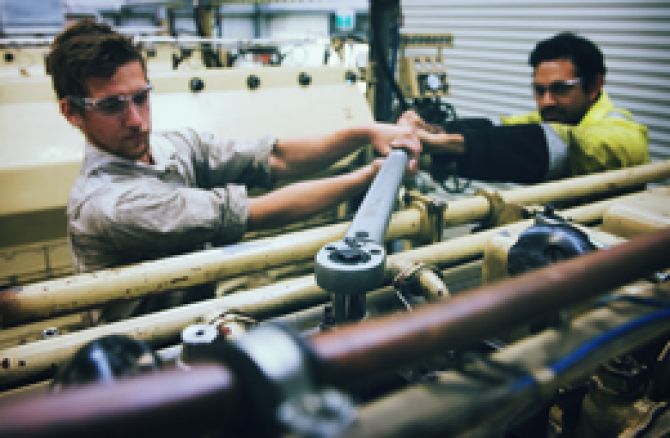 Marine engineering hover image